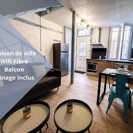 Maison La Petite Bleue - Balcon - Wifi Fibre - Menage Inclus
